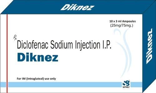 Diclofenac Sodium Injections, Packaging Size : 3ML
