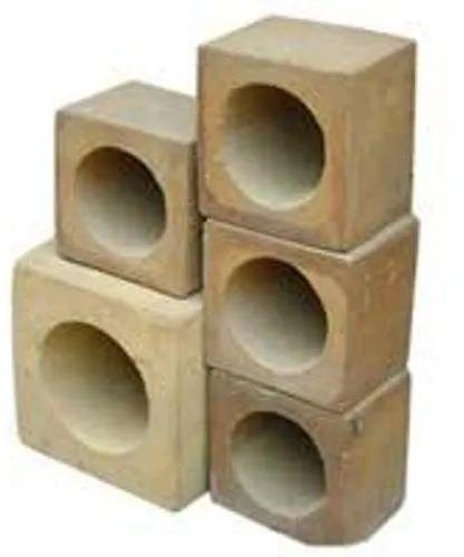 Refractory Burner Block, for Industrial Furnace, Size : 9x9 Inch, 12x12 Inch, 14x14 Inch x 18x18 Inch