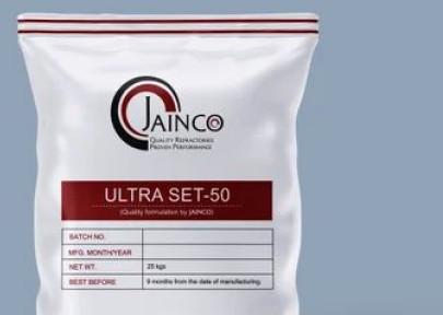 Grey Alumina Cement Ultra Set-50 Refractory Castable, for Furnace, Packaging Size : 25 Kg
