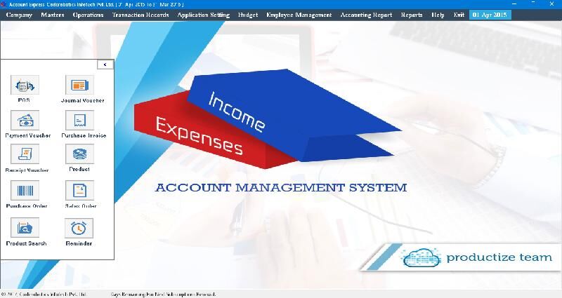 Desktop based Accounting Management System