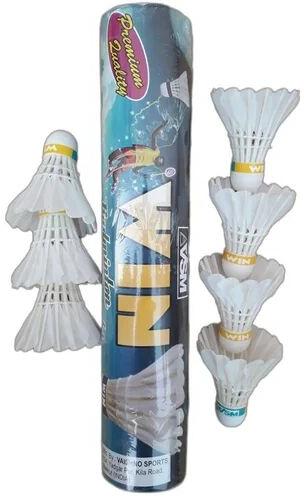 Badminton Shuttle Cock, Color : White