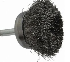 Shank Mounted Crimped Steel Wire Cup Brush