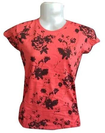 Cotton Ladies Flower Print Top, Size : M, XL, XXL