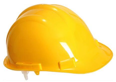 Plastic Industrial Safety Helmet, Color : Yellow