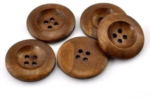 Wooden Button, Color : natural/customized