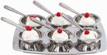 Stainless Steel Ice Cream Cup Set, Feature : Eco-Friendly