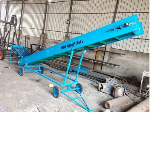 Blue Mnt Industries Mild Steel Flight Conveyor, Length : 20 Feet