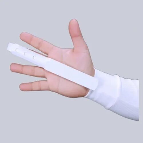 Plastic Finger Extension Splint, Color : White