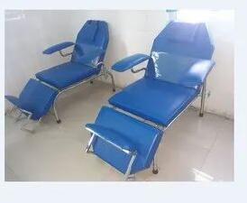 Blue Own Matte Finish Steel Kmc Chair, For Hospital, Pattern : Plain