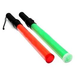 Cylindrical Rod Traffic Baton, Color : Red Green 