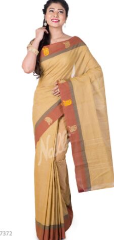 Brown Chettinad Cotton Saree