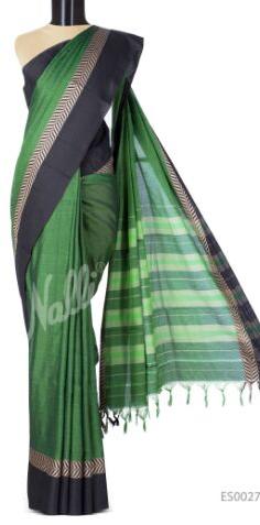 Work Green Narayanpet Cotton Saree