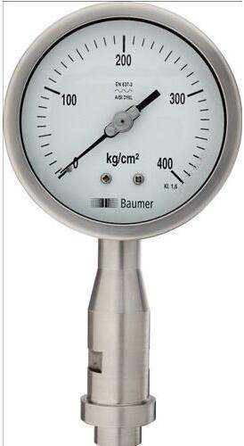 Baumer Homogenizer Pressure Gauge, Display Type : Analog
