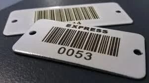 Cardboard Barcode Tags, Color : White