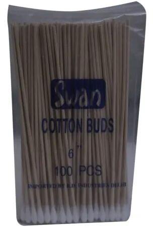 Plastic (Stick) Cotton Buds, Size : 6 inch (Length)