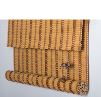 Roll Up Roman Bamboo Blinds