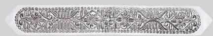 Satin Embroidered Immitation Attarahs, Color : Silver