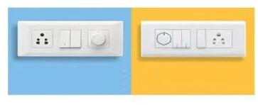 Rectangular Plastic Electrical Switch Board, Color : White