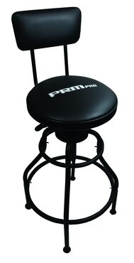Adjustable Shop Stool with Back Support