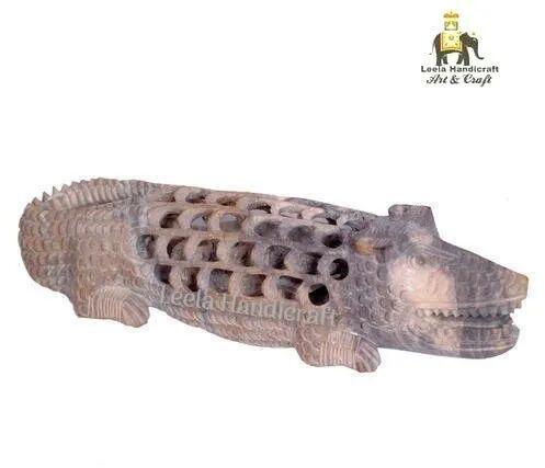 Crocodile Garden Stone Statue, Size : 4'' Inch