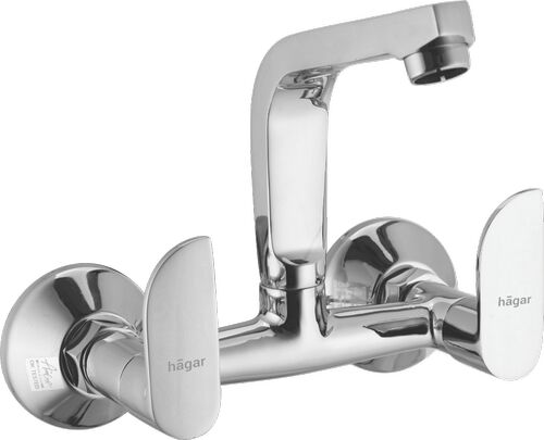 HAGAR INC. SINK MIXER CASTED SPOUT, Color : SHINE CHROME