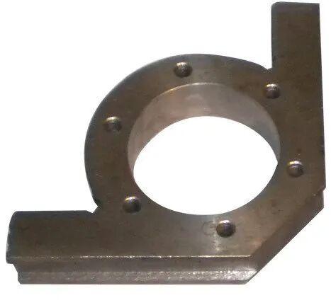 Silver Iron L Type Bearing Housing, for Industrial, Packaging Type : box