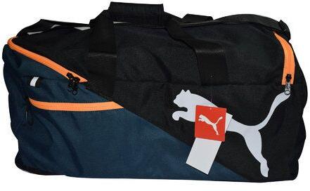 Puma Fancy Rexine Promotional Duffle Bag, Color : Black Blue