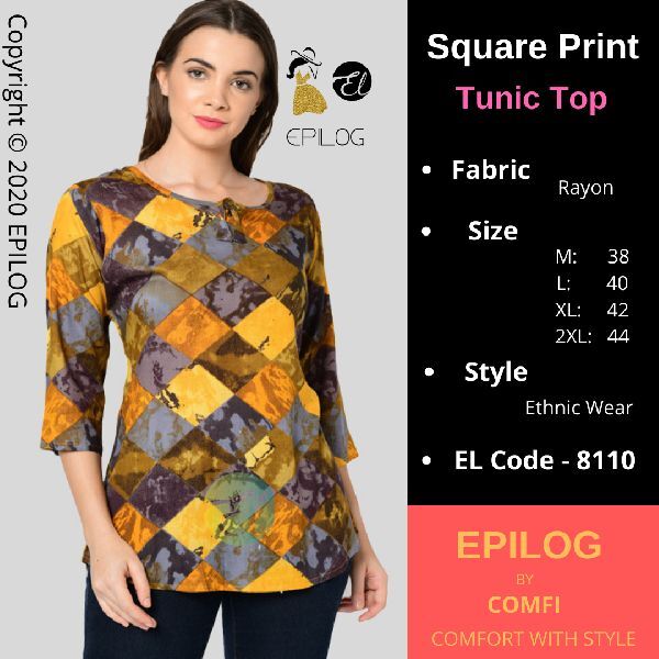 EPILOG  Women Printed Cape Tunic Top