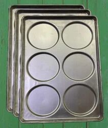 Rectangular Pizza Tray, Color : silver