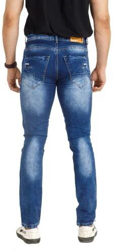 Denim Cotton Knitted Jeans, Color : Light Blue, Navy Blue