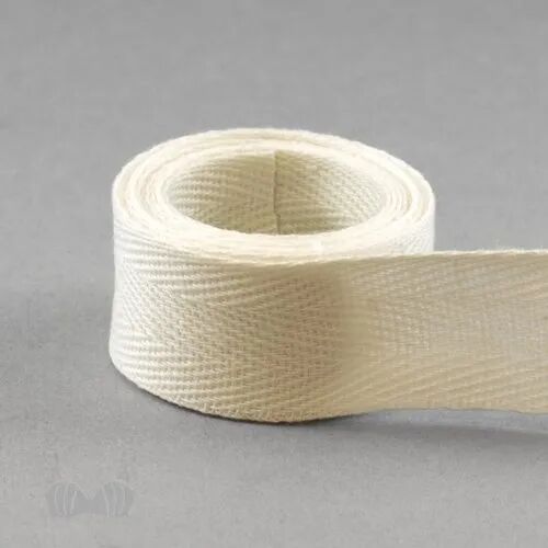 Venlon White Cotton Twill Tape, Width : 22 mm