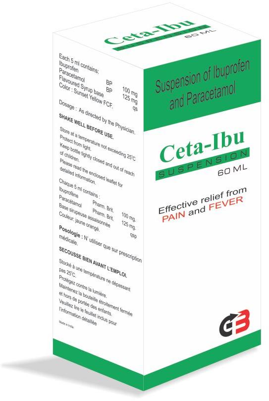 CETA-Ibuprofen suspension