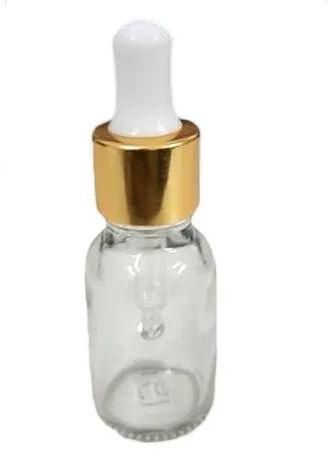 Transparent Round Glass Dropper Bottle, Capacity : 30 ML