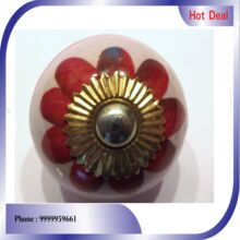 Colorful Round Ceramic Door Knob