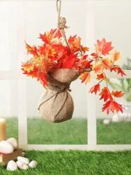 Fabric Jute Hanging Maple Plant