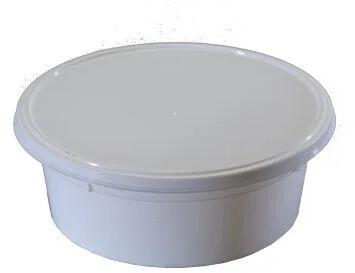 Plastic Round Container, Color : White, Transparent