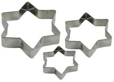 Stainless steel FINEDECOR COOKIE CUTTERS, Color : Silver
