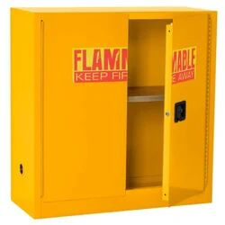 Steel Flammable Safety Cabinet, Color : Yellow