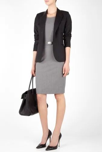 Plain Poly Cotton Ladies Designer Corporate Uniform, Size : XL
