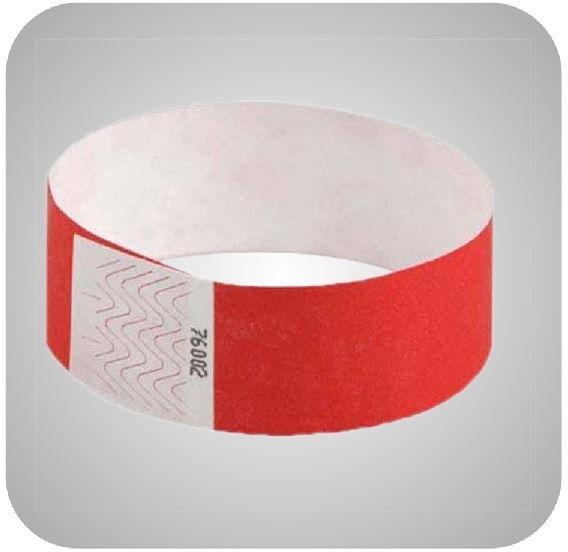 Tyvek Adhesive Paper RFID Wristband, Size : 214 mm