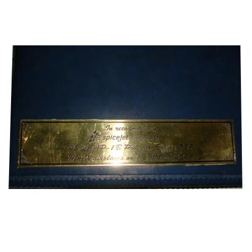 Engraved Solid Brass Plate
