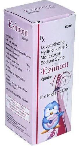 Levocetirizine Hydrochloride And Montelukast Sodium Syrup, Packaging Size : 60 ml