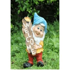 41.5cm holding Welcome Sign