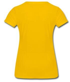 T shirt yellow knitting fabric