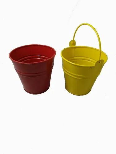 MKI Iron Bucket, Color : Red