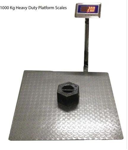 230V 50 Hz Heavy Duty Platform Scales, for Industrial, Size : 1000 X 1000 Mm