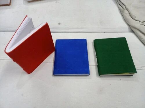 Multicolor Glue Bound Cardboard Cover Pocket Diary