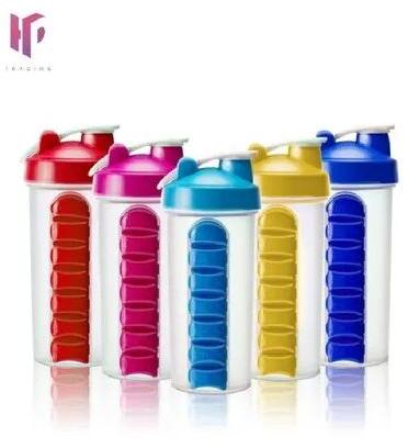 Manogyam Transparent PET Shaker Bottle, Capacity : 1000 Ml