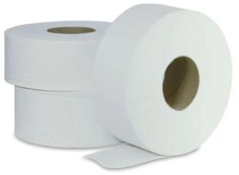 White Paper Toilet Tissue Rolls, Pattern : Plain
