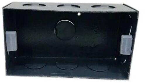 Galvanized Iron (GI) Electrical Box, Color : Black